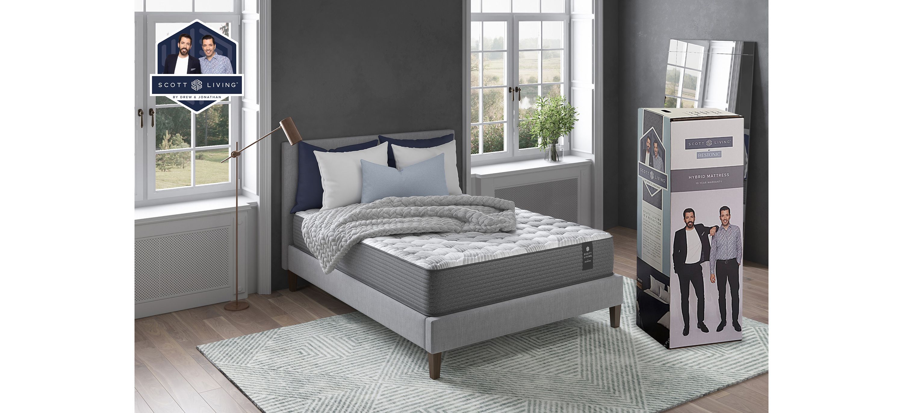 Scott Living 12 Firm Hybrid Mattress in a Box