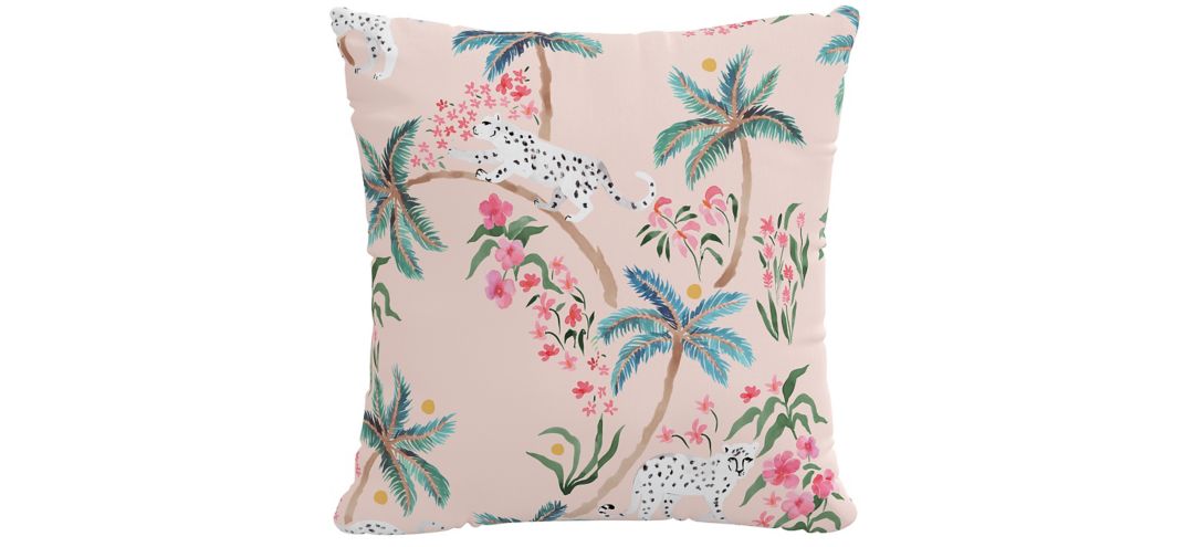 22 Outdoor Palm Leopard Pillow