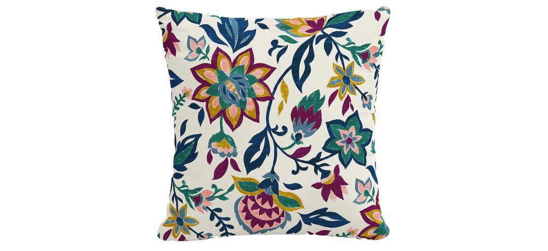 18 Outdoor Floral Jewel Pillow