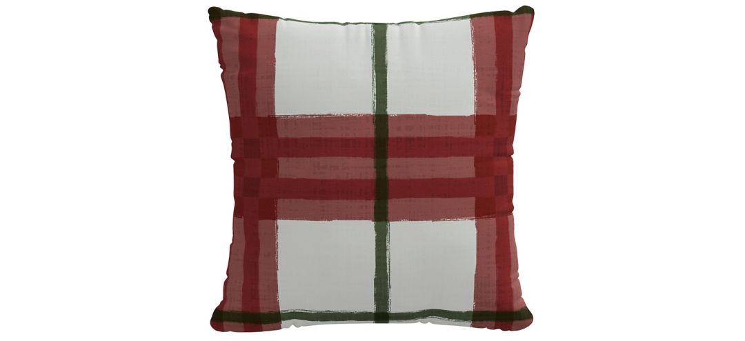 20 Holiday Plaid Pillow