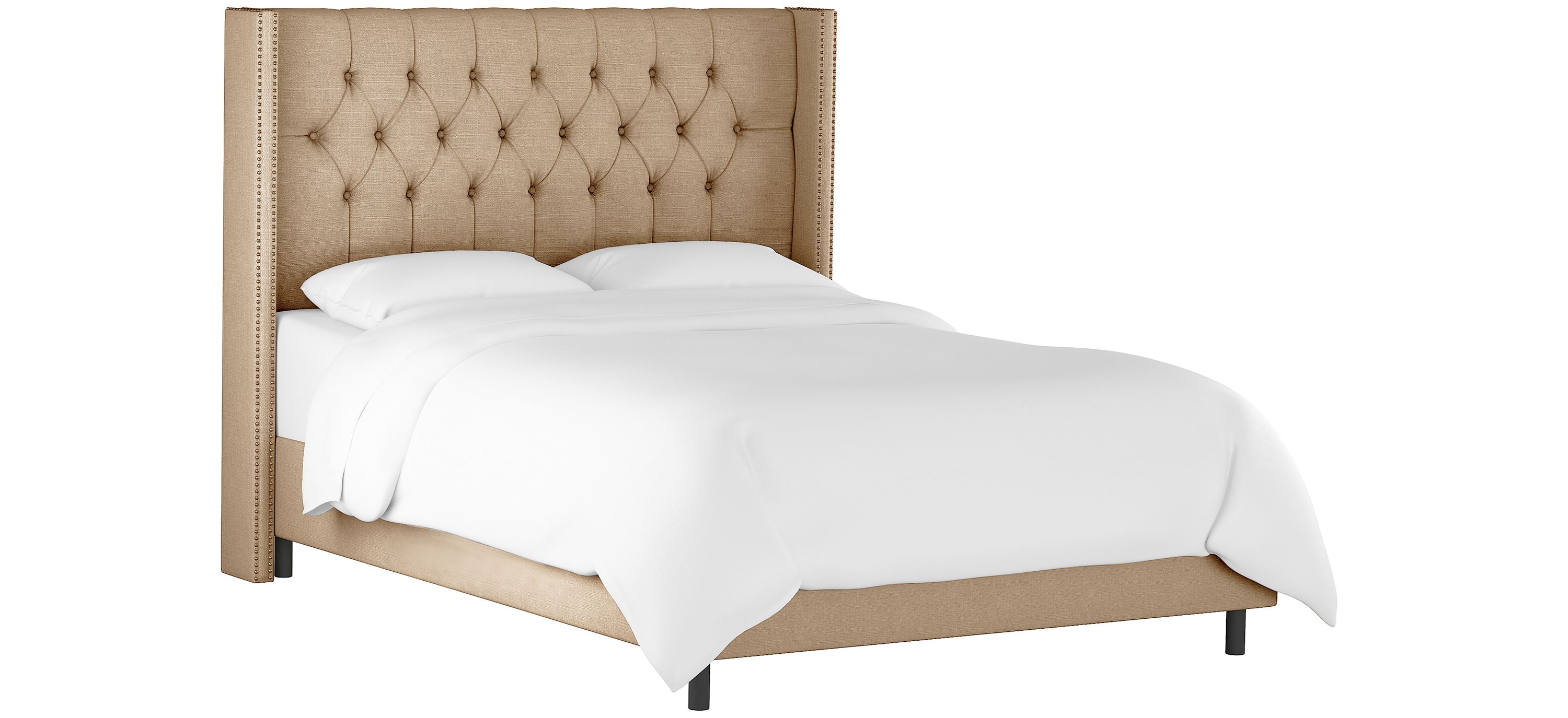 Cornelius Wingback Platform Bed