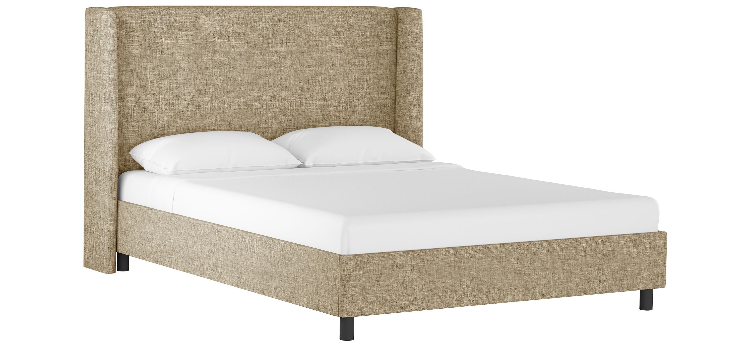 Randal Upholstered Wingback Platform Bed