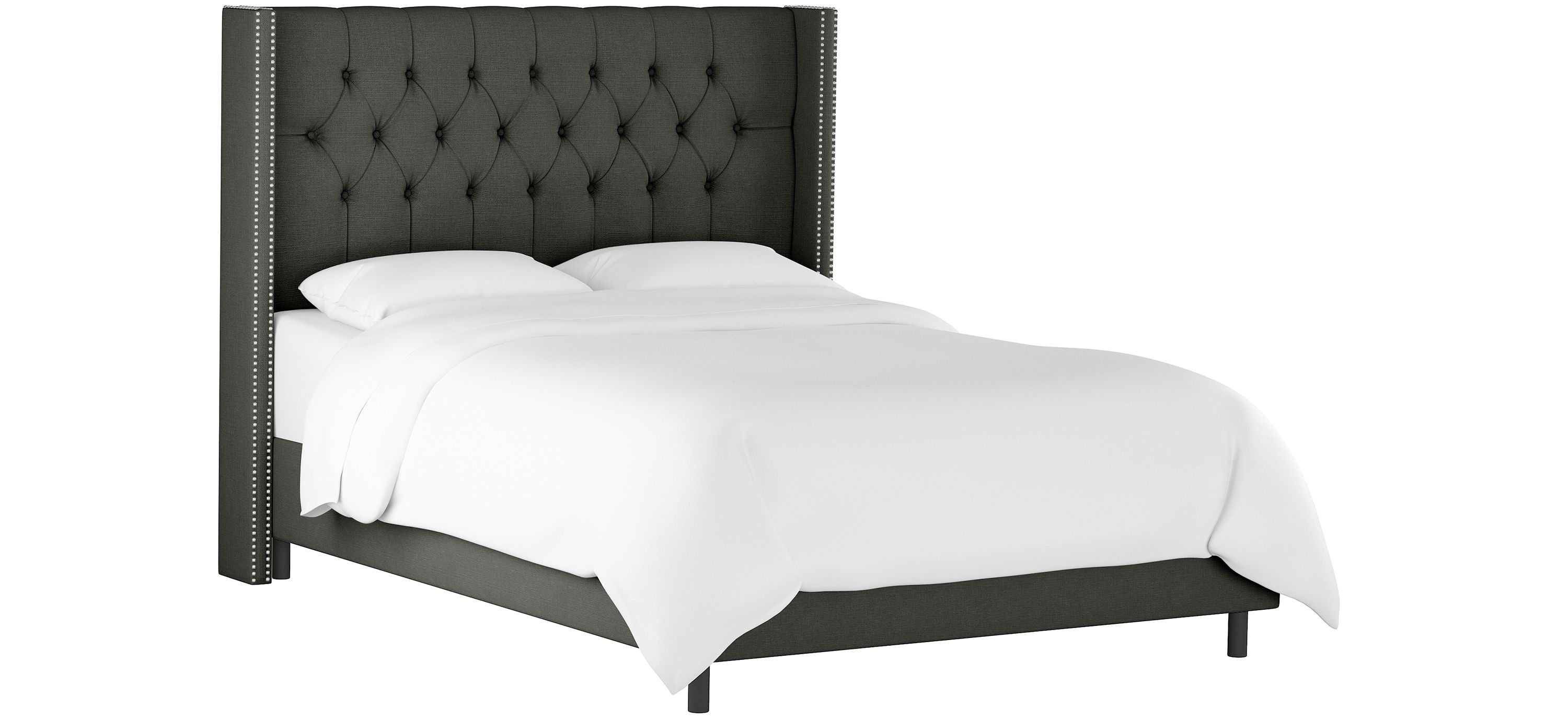Cornelius Wingback Platform Bed