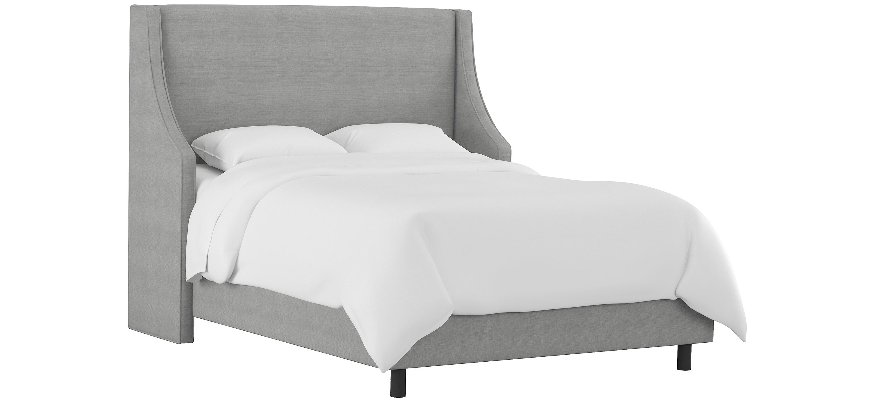 Cam Upholstered Wingback Bed