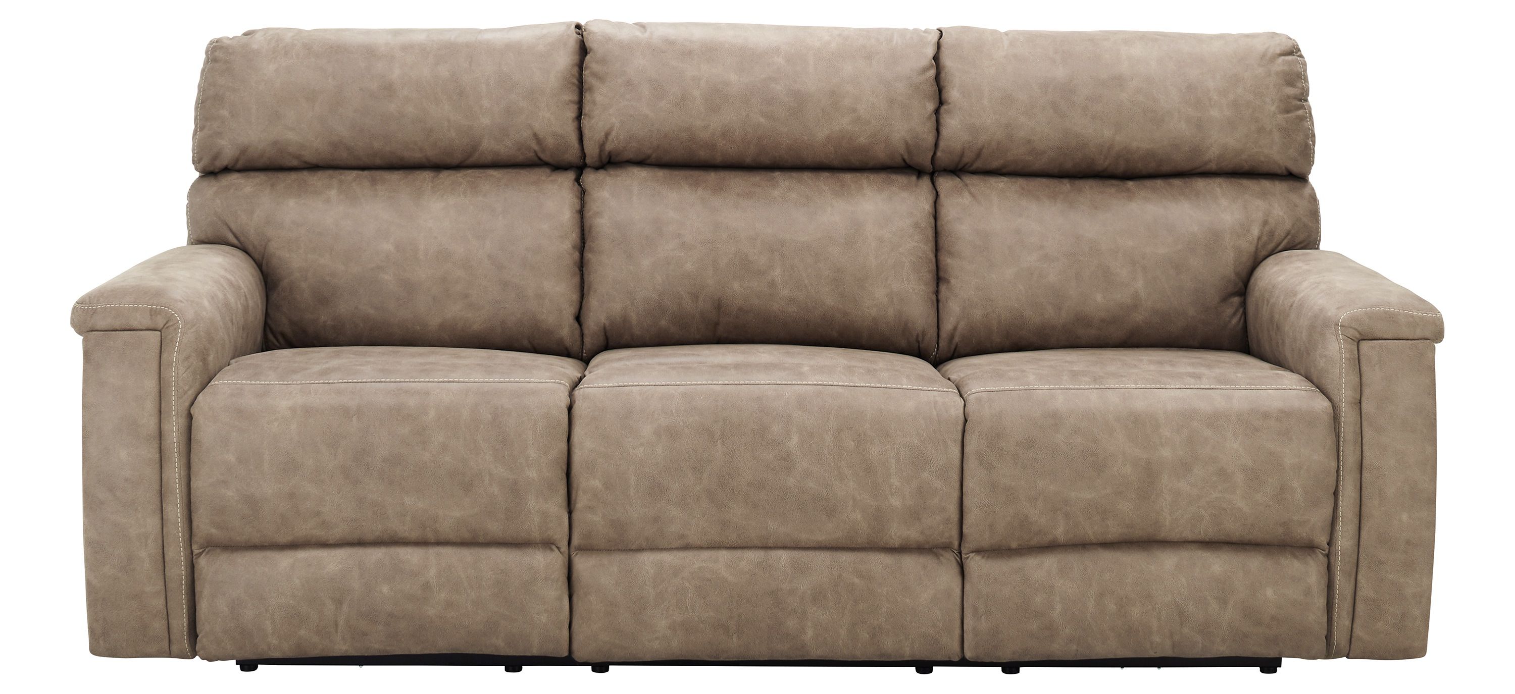Blake Microfiber Power Sofa w/ Power Headrest