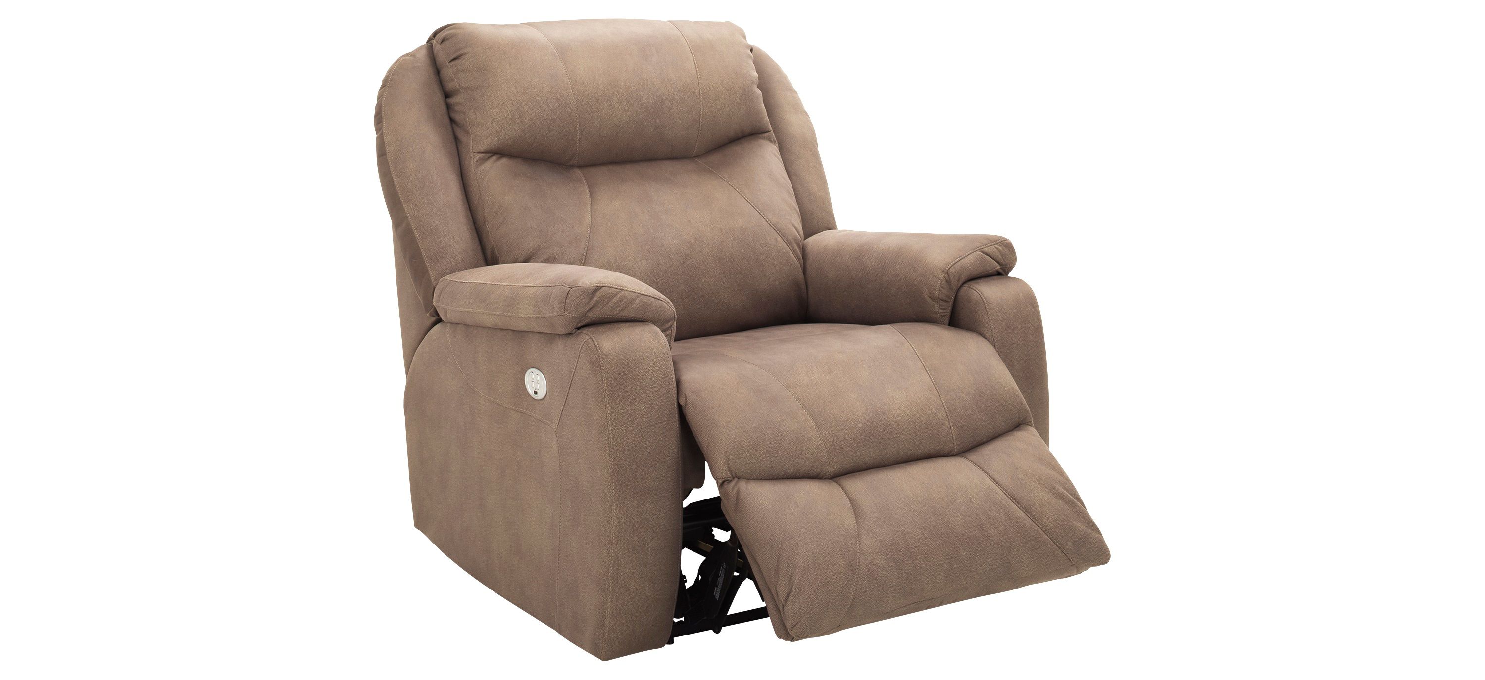 Watson Microfiber Power Recliner w/Power Headrest | Raymour & Flanigan