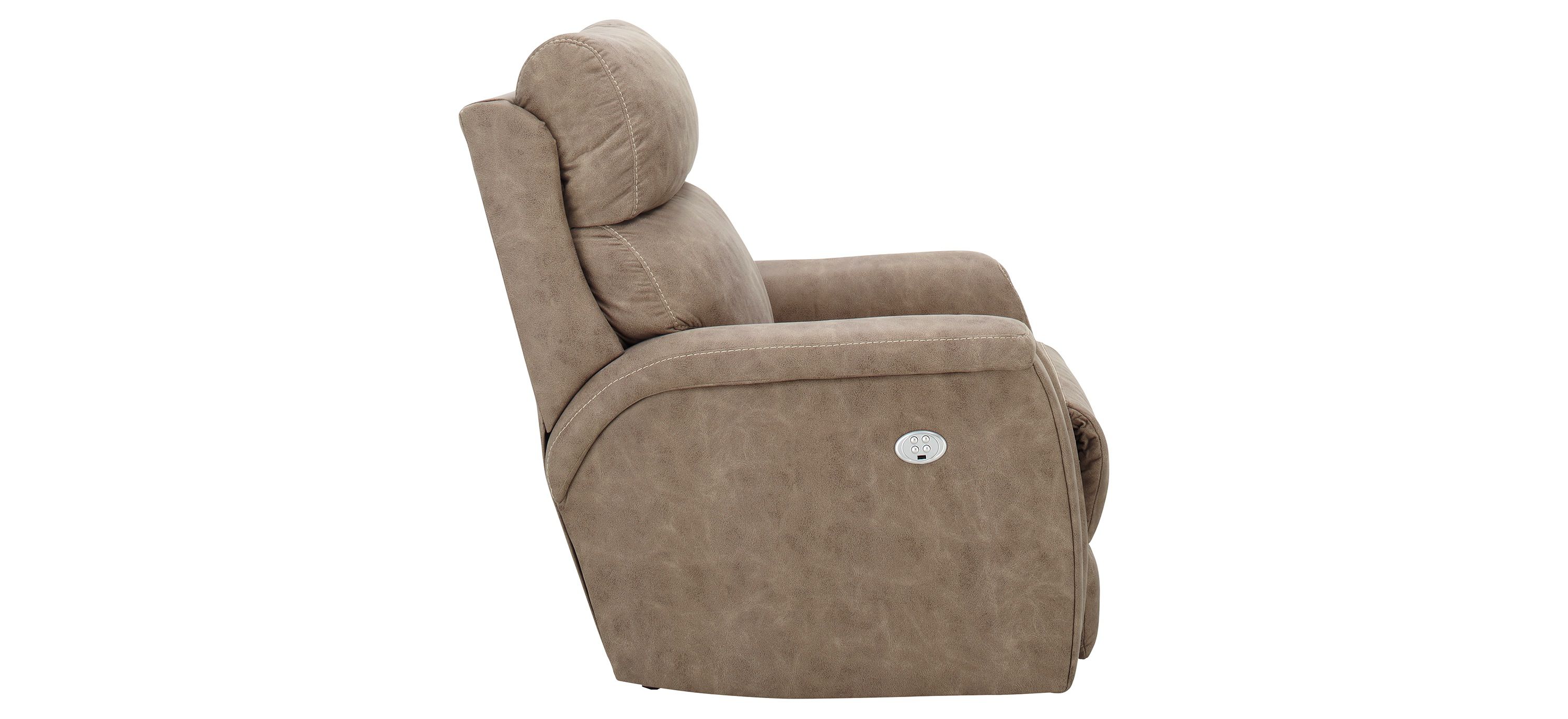 Blake Microfiber Power Rocker Recliner w/ Power Headrest | Raymour 