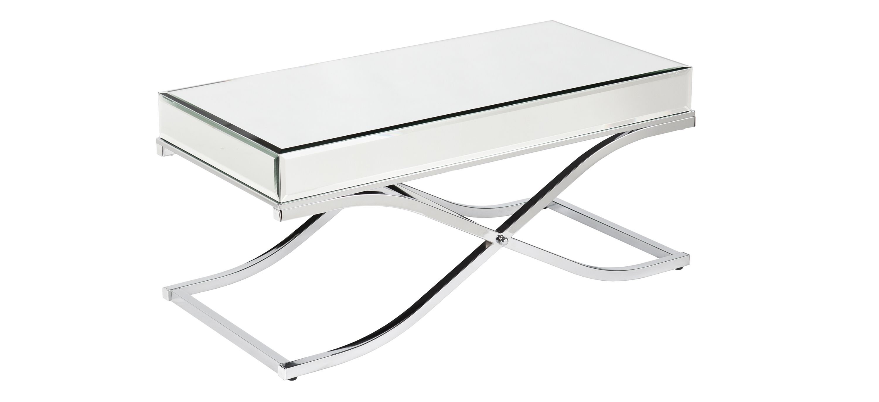 Farrell Chrome/Mirror Cocktail Table