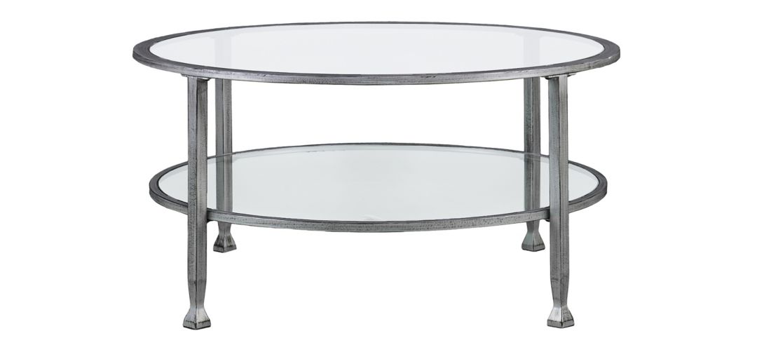 Bexley Metal/Glass Round Cocktail Table