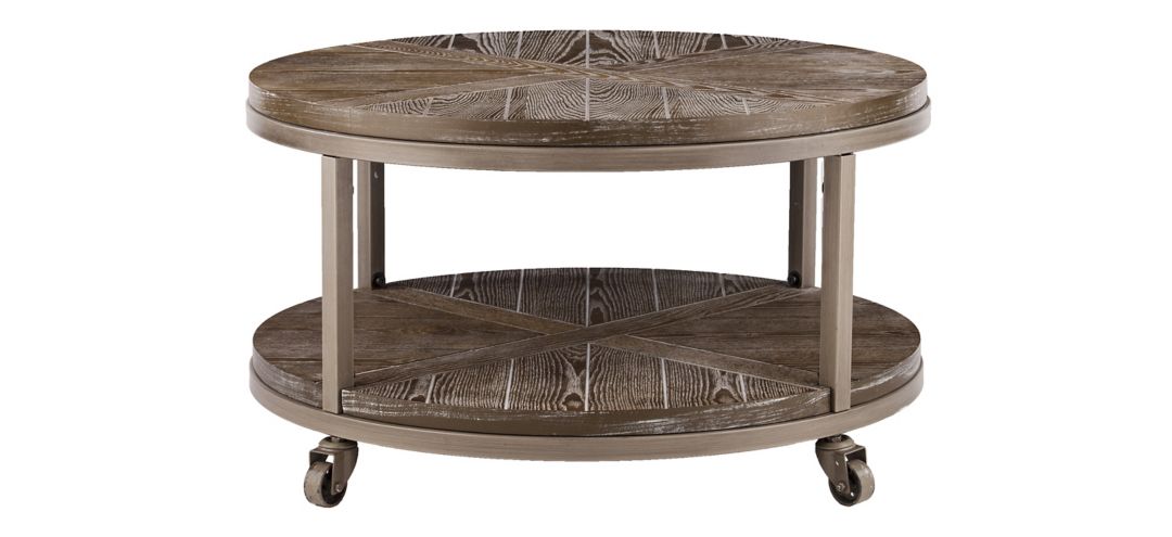 Taylor Urban Industrial Round Cocktail Table