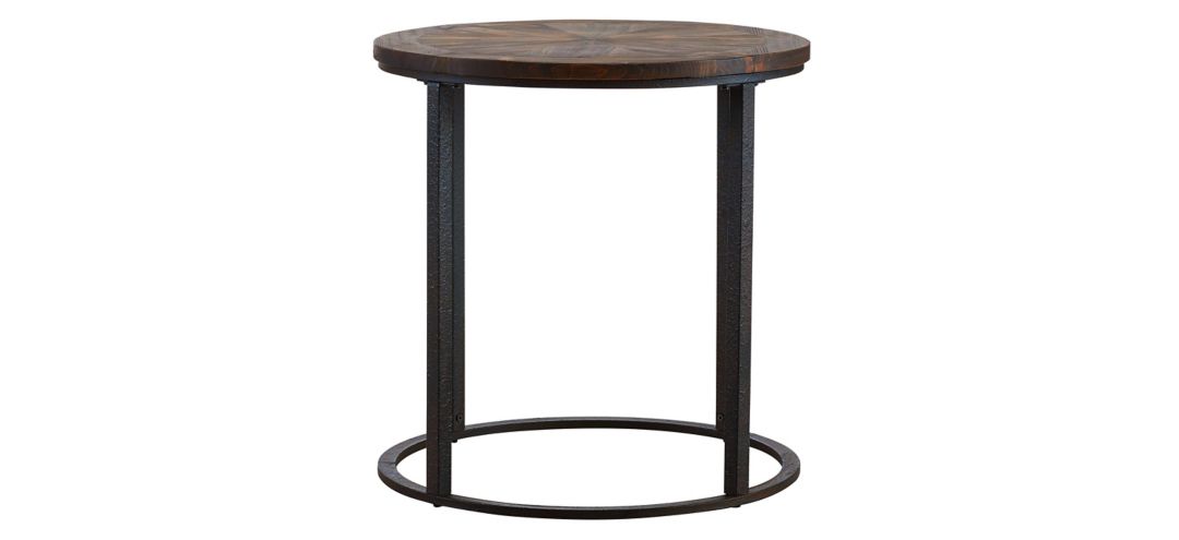 308293600 Champaign Reclaimed Wood Round End Table sku 308293600