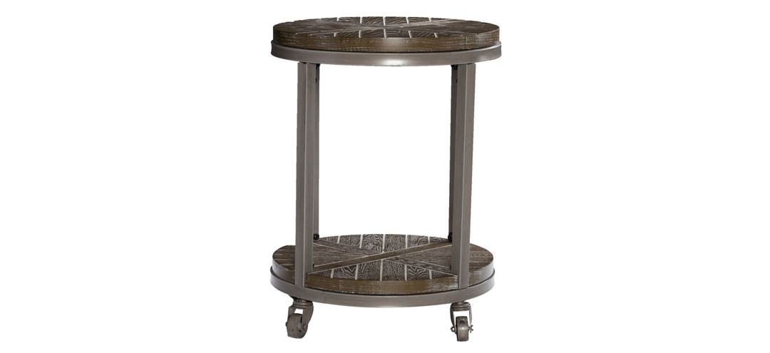 Taylor Urban Industrial Round End Table