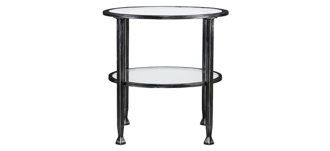 Bexley Metal/Glass Round End Table