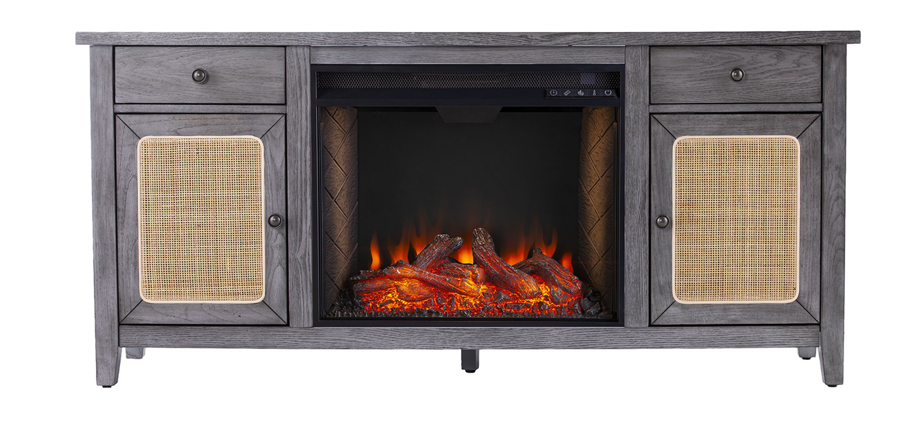 Raegan  Smart Elec Fireplace Media Console