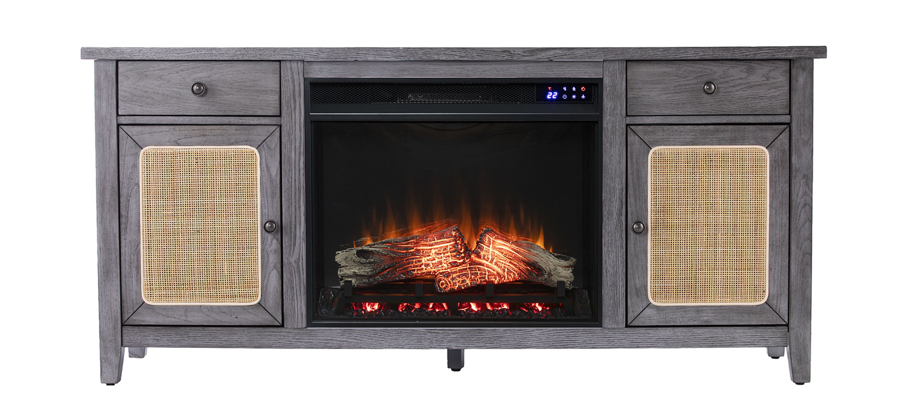 364264150 Raegan  Elec Fireplace Media Console sku 364264150