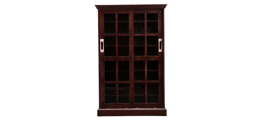 Clarke Sliding Door Windowpane Media Cabinet