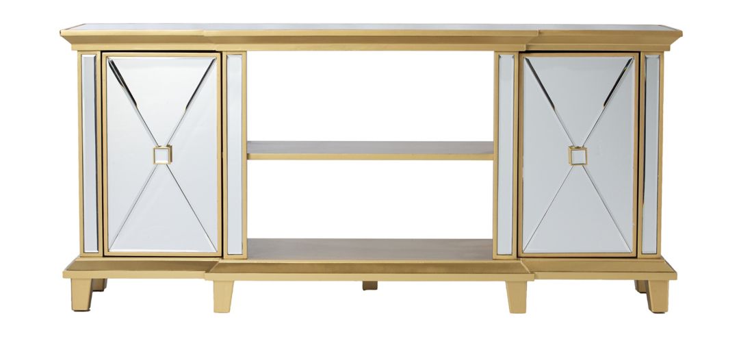 Toulouse Mirrored Media Console