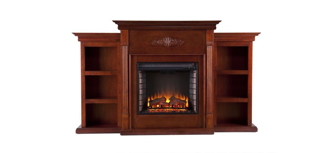 366159820 Bruton Electric Fireplace w/ Bookcases sku 366159820