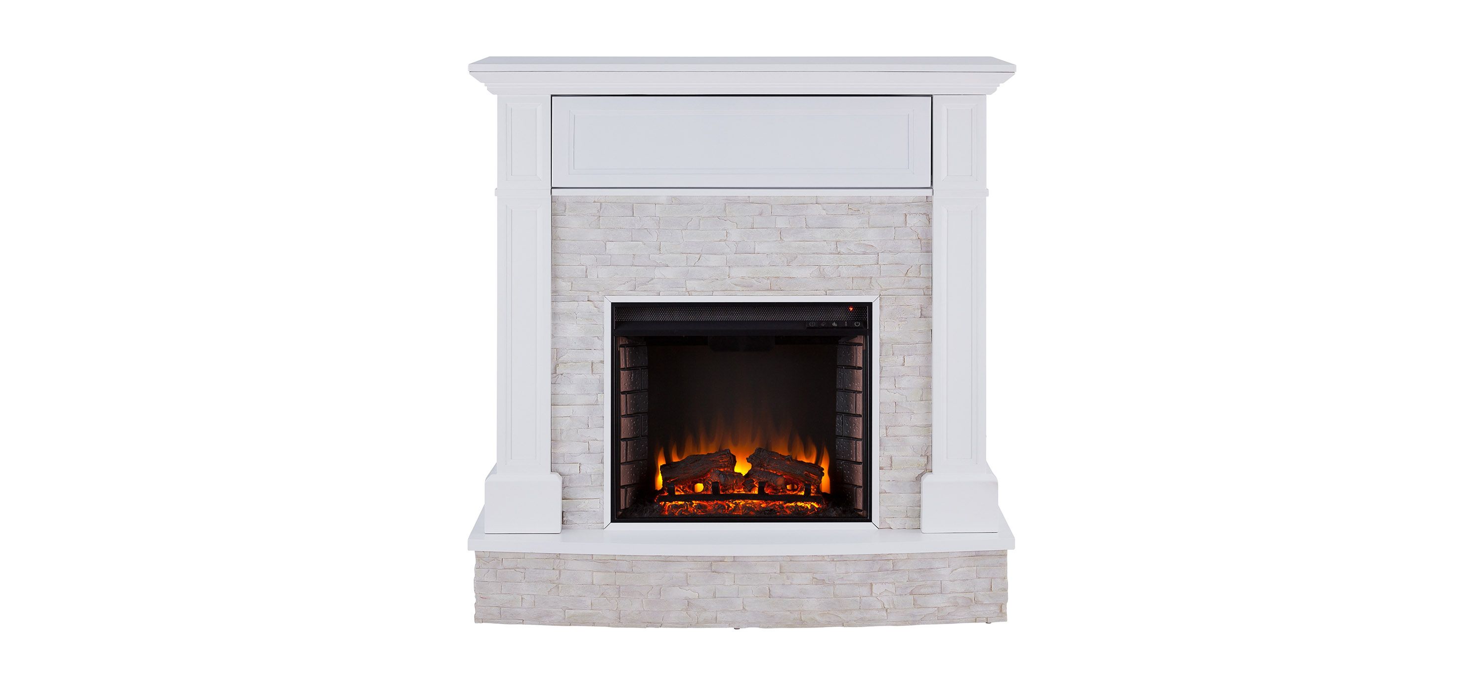 Bingham Faux Stone Media Fireplace