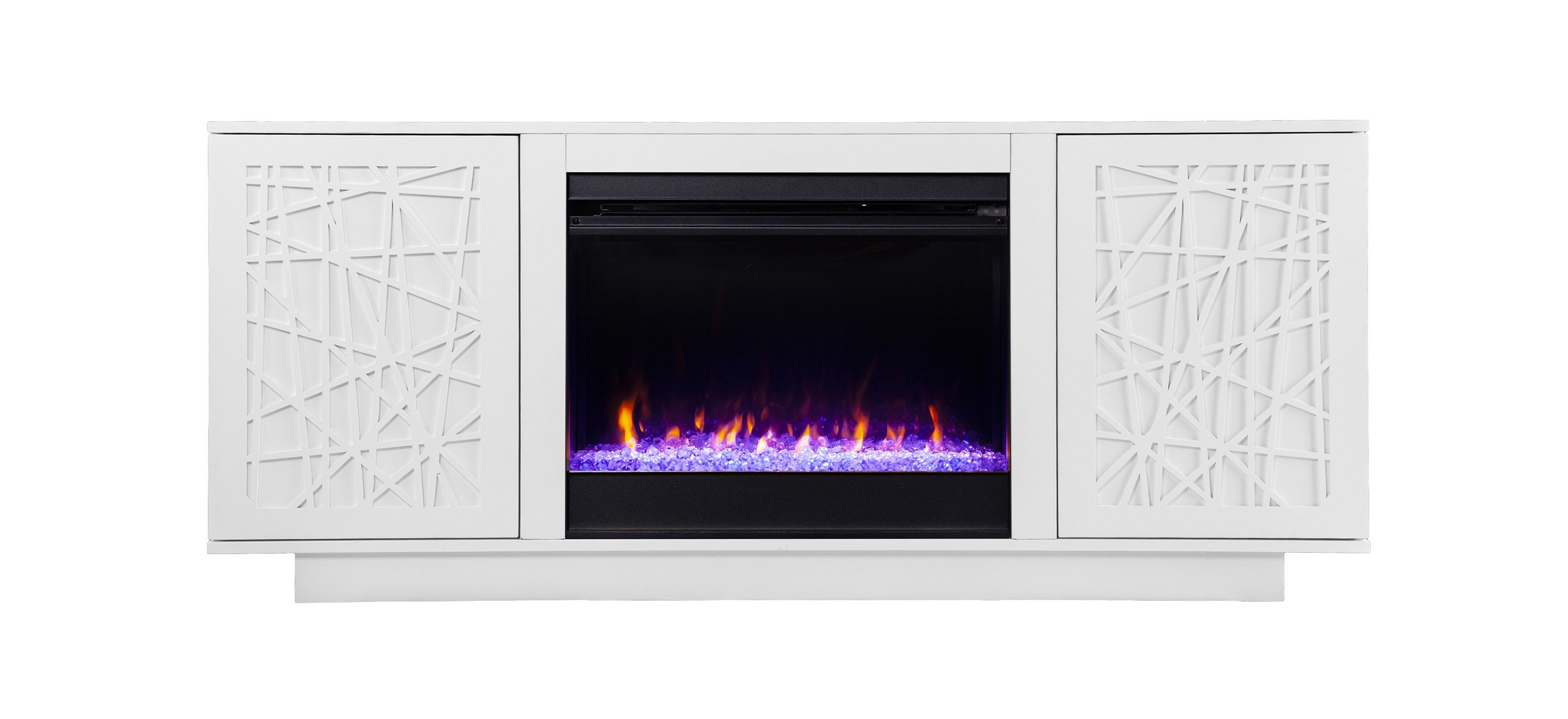 Stanley Color Chg Media Console Fireplace