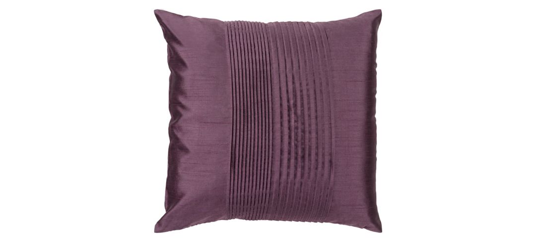 Solid Pleated 22 Throw Pillow