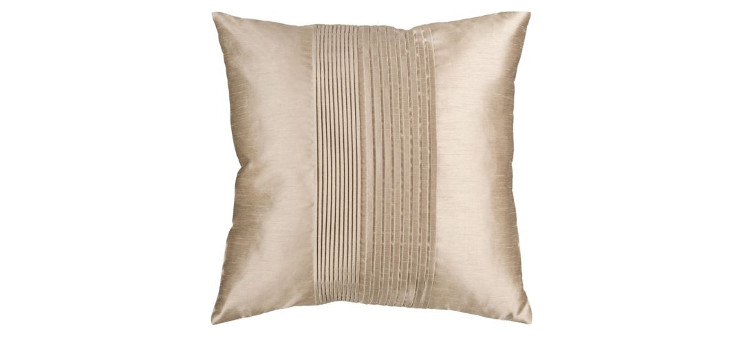 Solid Pleated 18 Down Throw Pillow