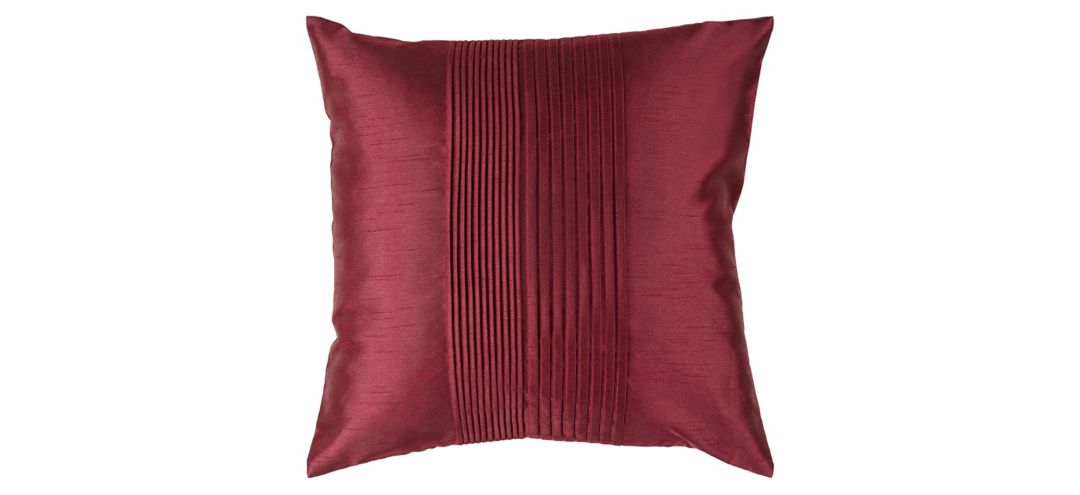 "Solid Pleated 18"" Throw Pillow"