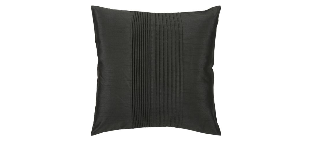 Solid Pleated 22 Down Throw Pillow