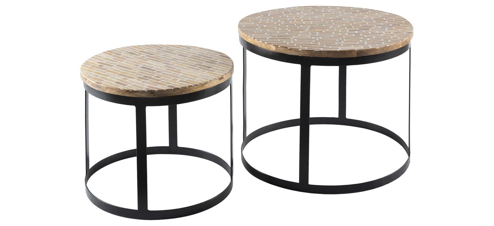 Abrazo Round Nesting Table Set