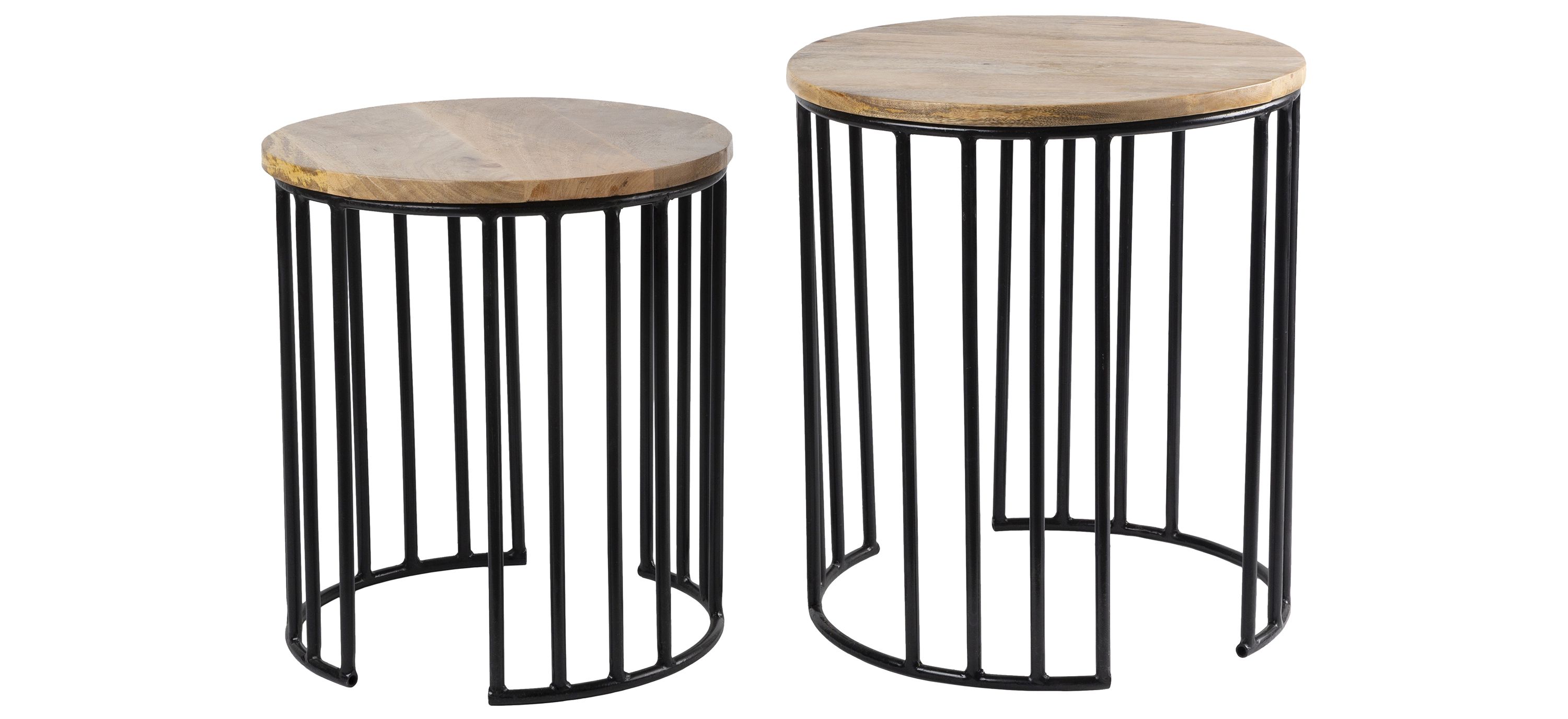 Ansh Round Nesting Table Set
