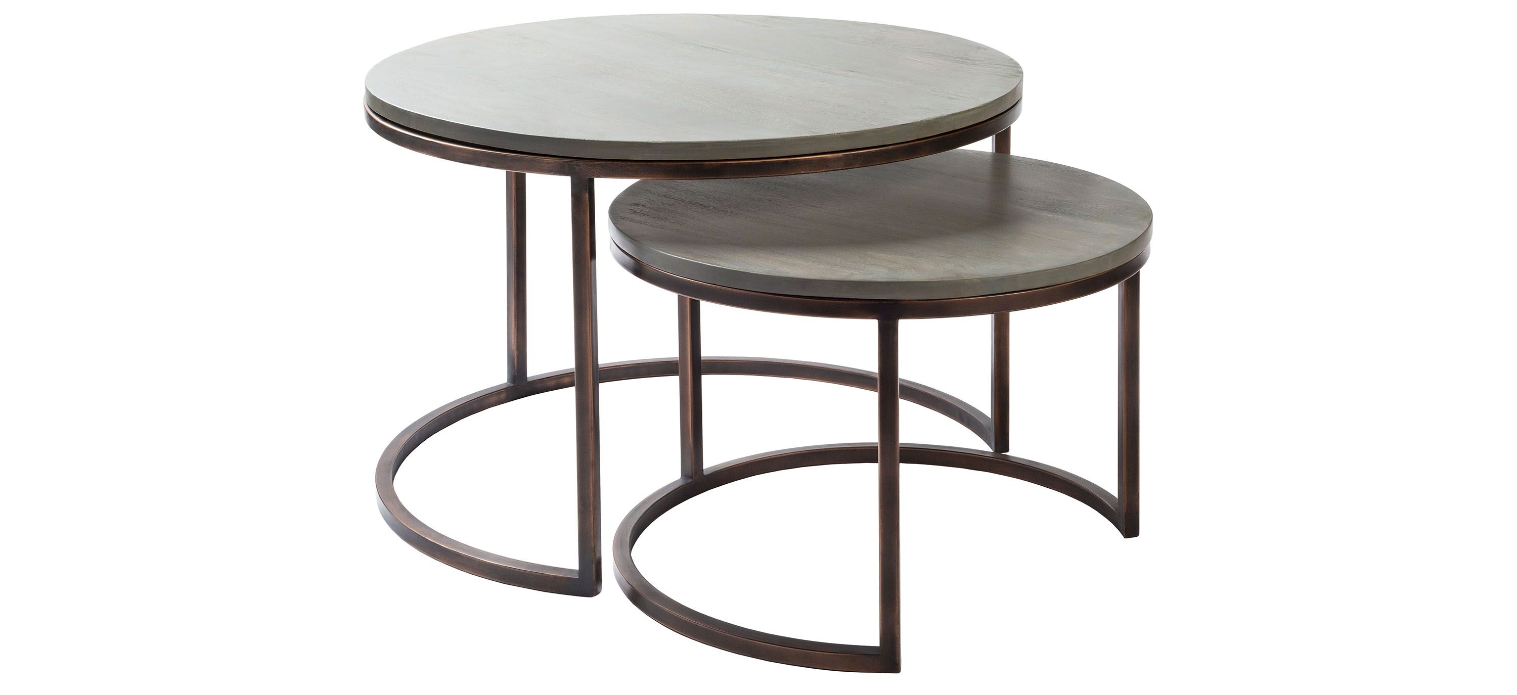 Aaron Round Nesting Coffee Table Set