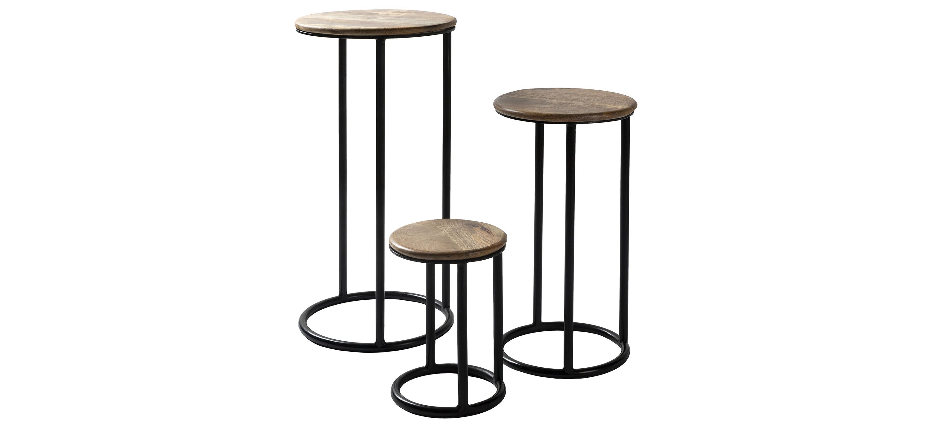 Ansh Round Nesting End Table Set