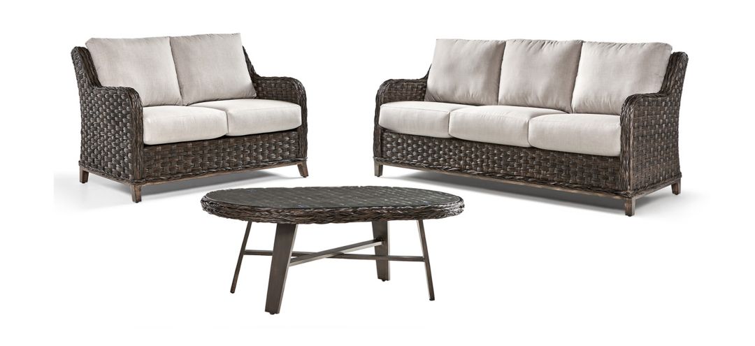 241277401 Grand Isle 3-pc. Oudoor Living Outdoor Sofa Set sku 241277401