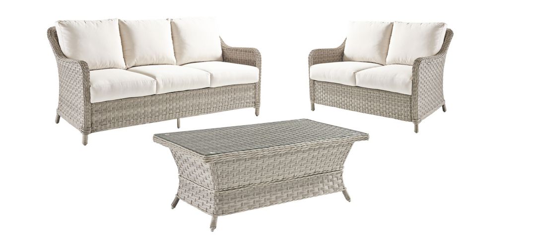 241277801 Mayfair 3-pc. Oudoor Living Outdoor Sofa Set sku 241277801