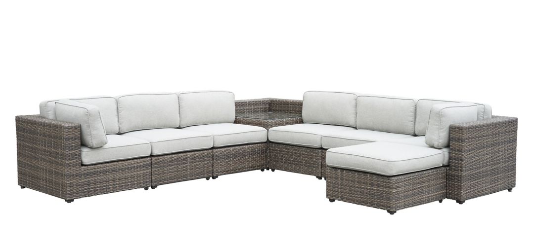 248202480 Tamyra 7 Piece Wicker Sectional sku 248202480