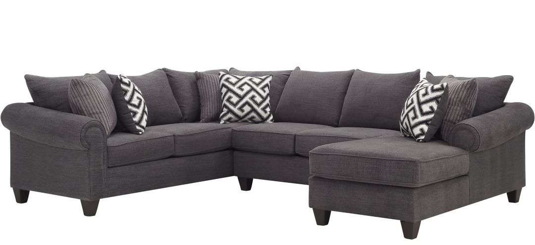 Piper 3-pc. Chenille Sectional Sofa
