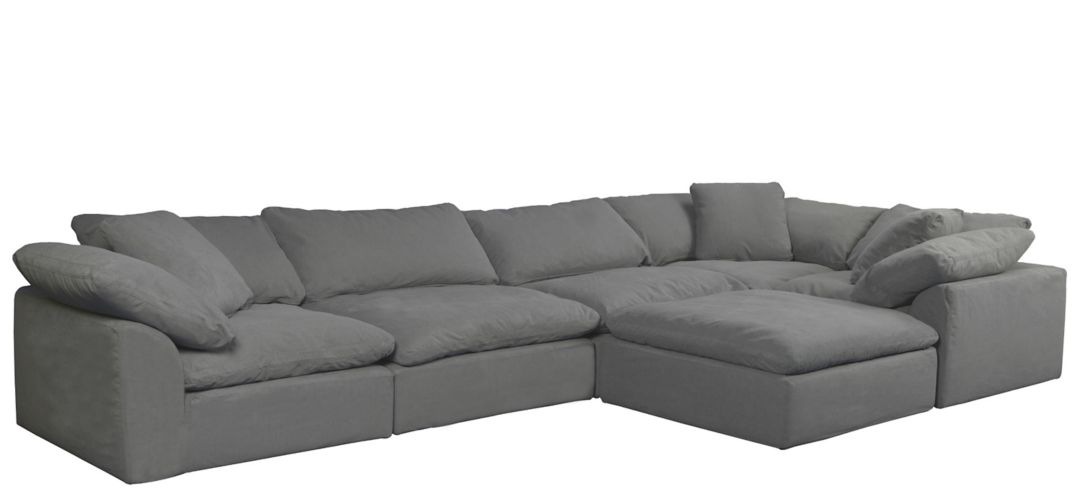 296265130 Puff Slipcover 6-pc. Sectional sku 296265130