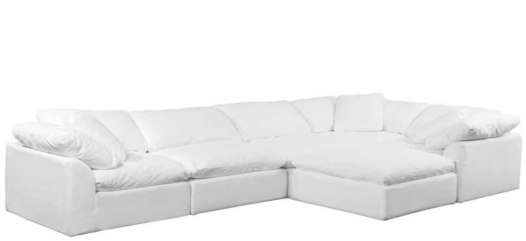 296277894 Puff Slipcover 6-pc. Sectional sku 296277894