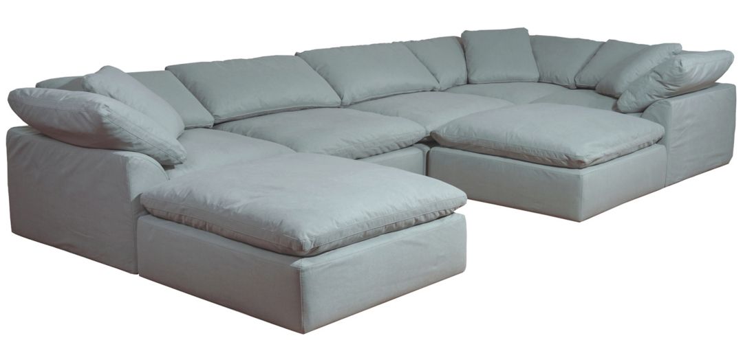 296299790 Puff Slipcover 7-pc. Sectional sku 296299790