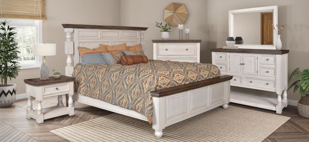 Rustic French Panel Bed