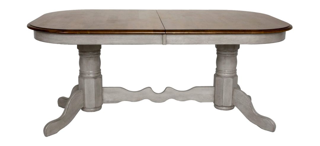 Country Grove Double Pedestal Extendable Dining Table