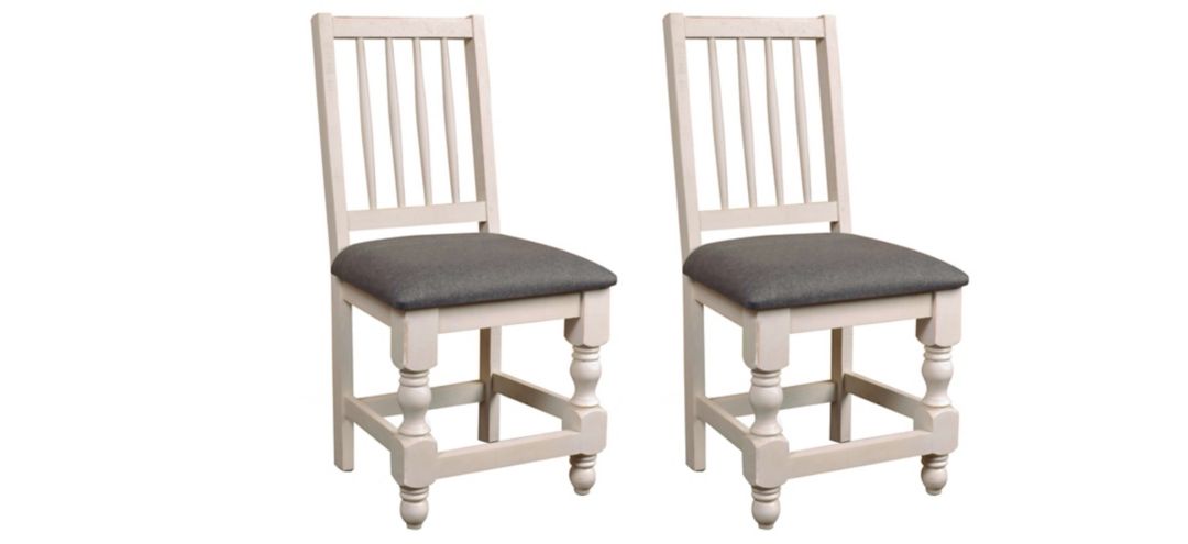 731205971 Rustic French Dining Chairs Set of 2 sku 731205971