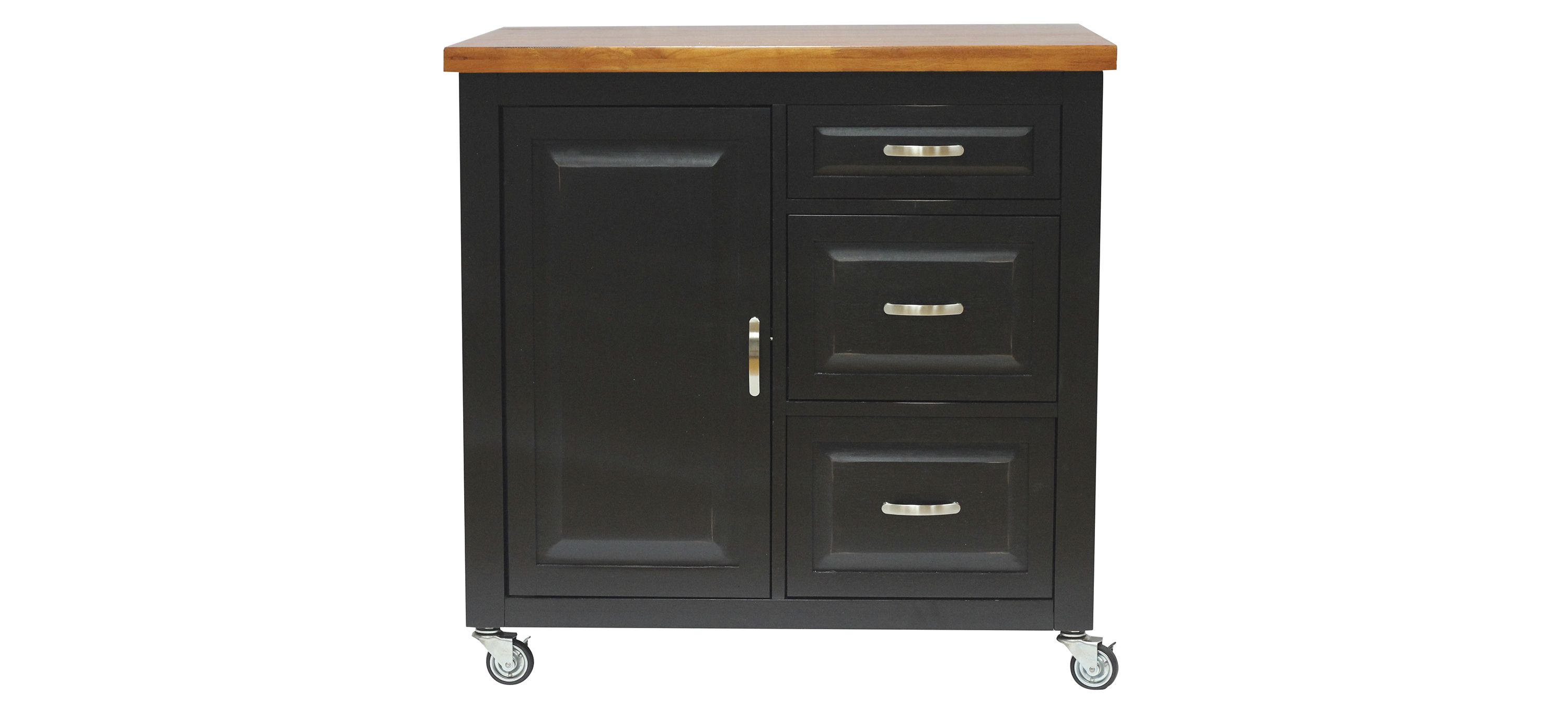 Black Cherry Selections Kitchen Cart