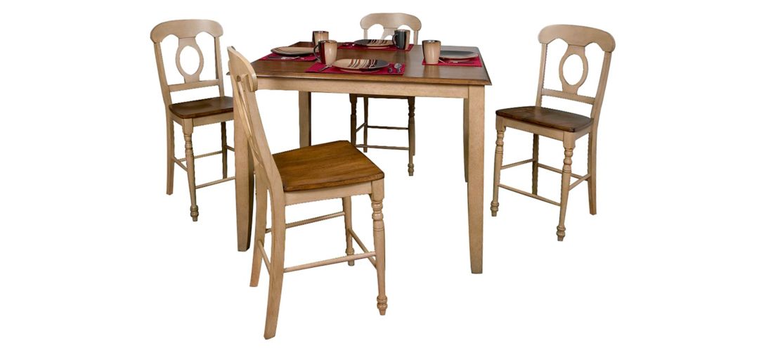 Brook 5-pc. Counter Height Dining Set w/ Napoleon Chairs