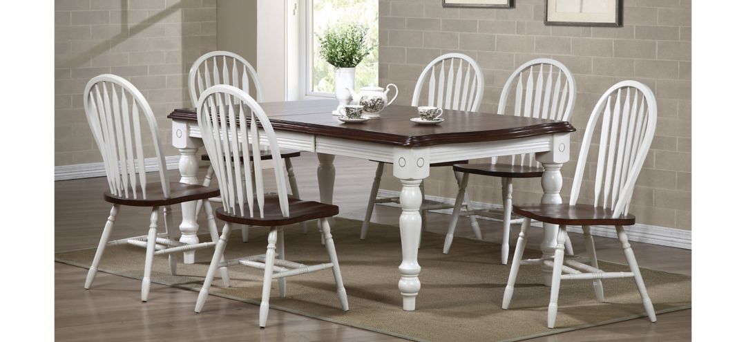Fenway 7-pc. Dining Set w/ Arrowback Chairs