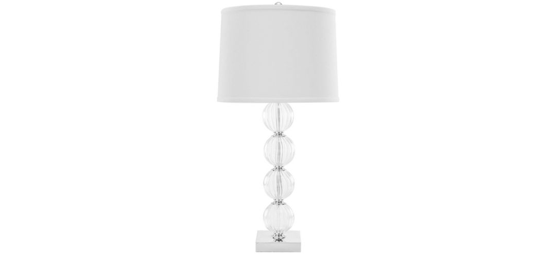 LITS4006C Sonja White Crystal Glass Globe Lamp sku LITS4006C