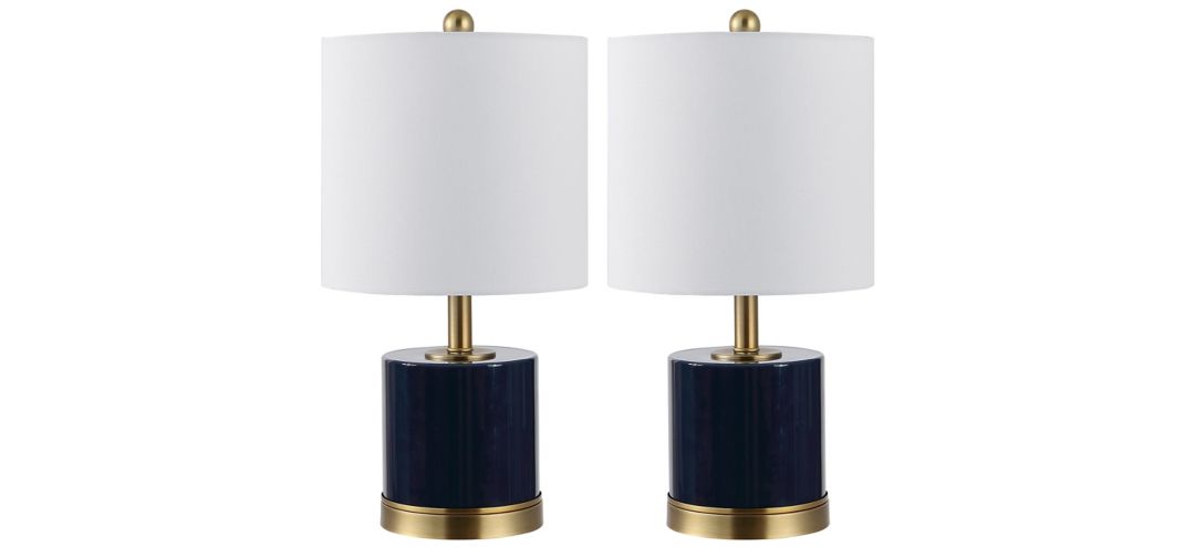 Ivy Glass Table Lamp Set