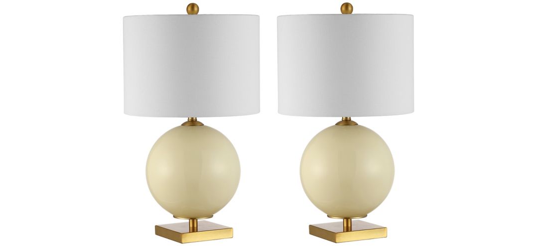 Brielle Glass Table Lamp Set