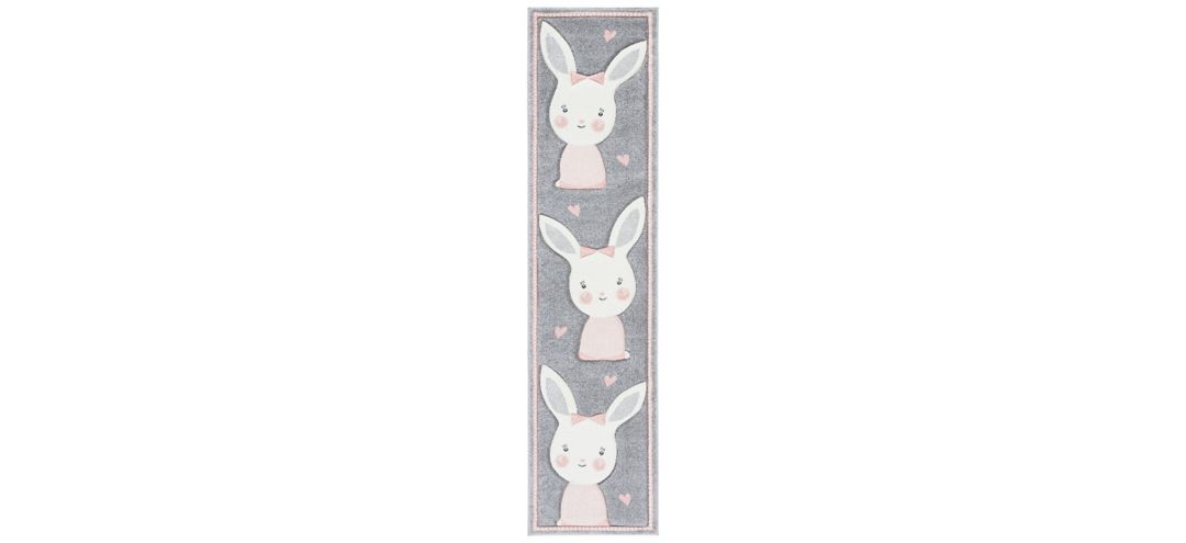 Carousel Bunny Kids Runner Rug