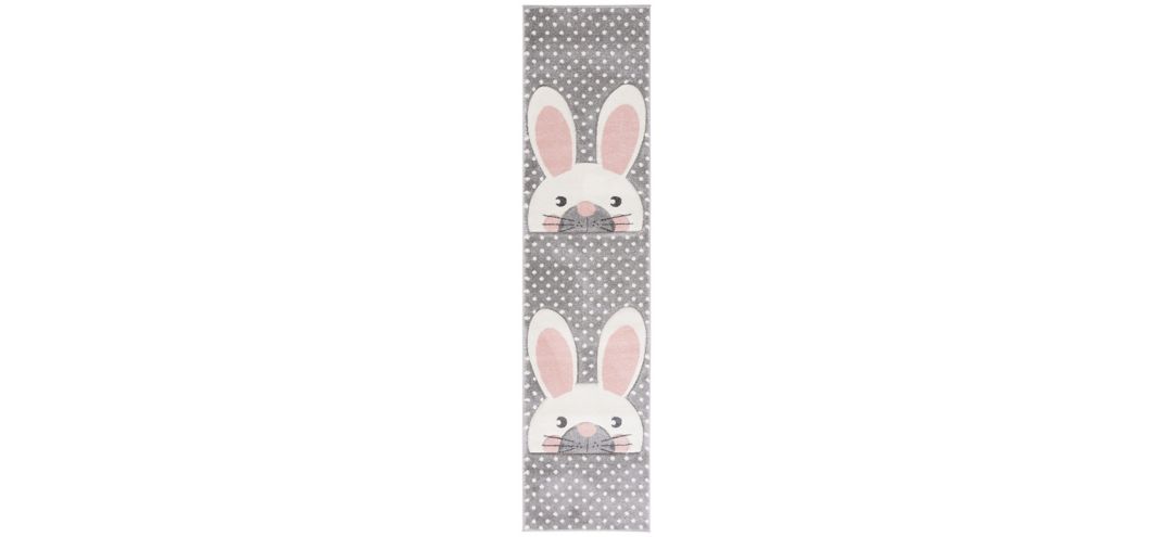 Carousel Rabbit Kids Runner Rug